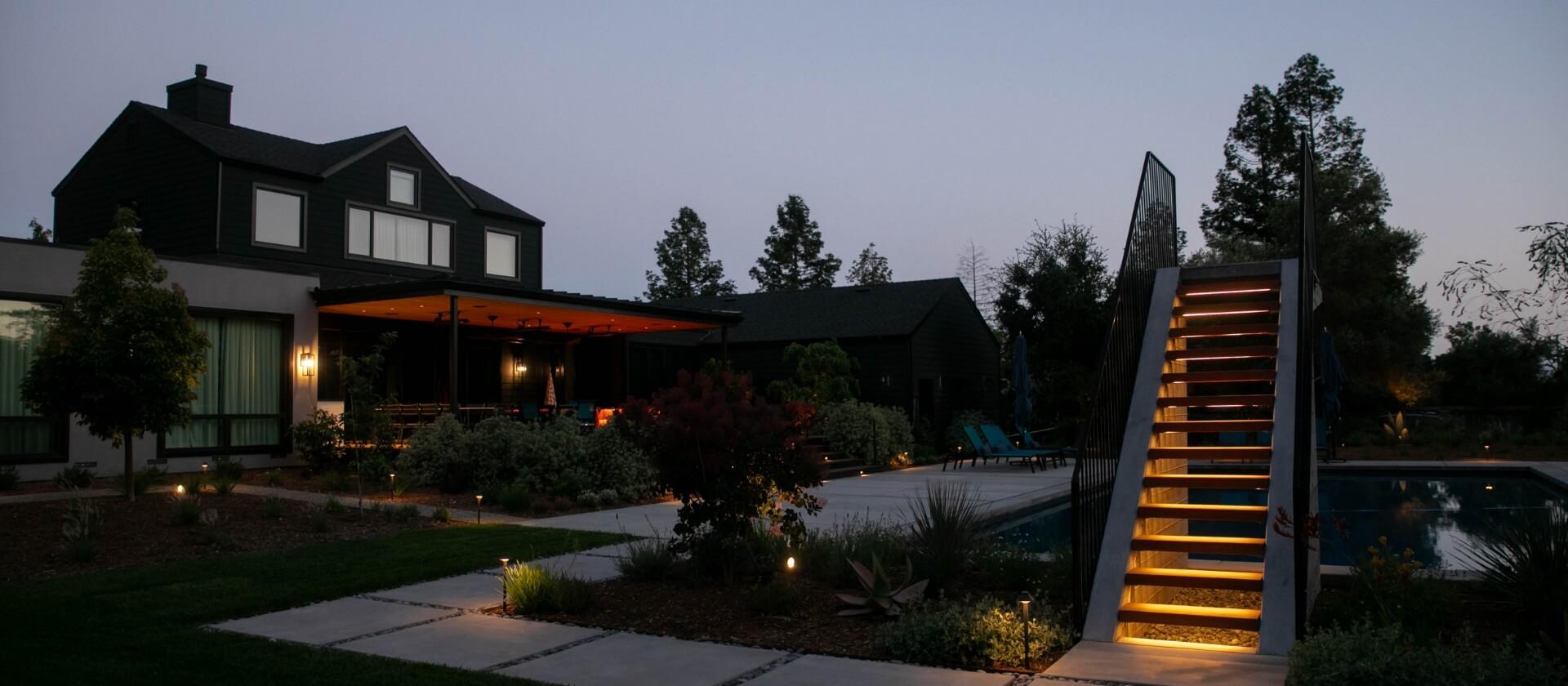 Old Winery Road Interior and Exterior Lighting